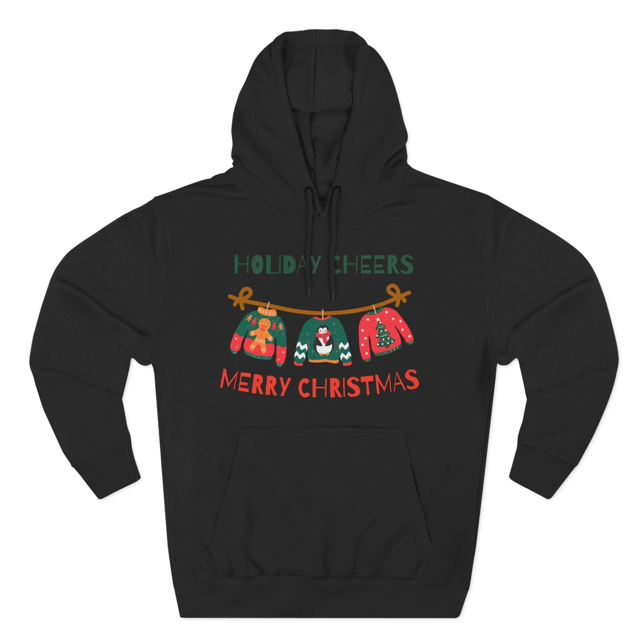 Christmas Holiday Cheers Hoodie - Merry Christmas Ugly Sweater Ornament Design