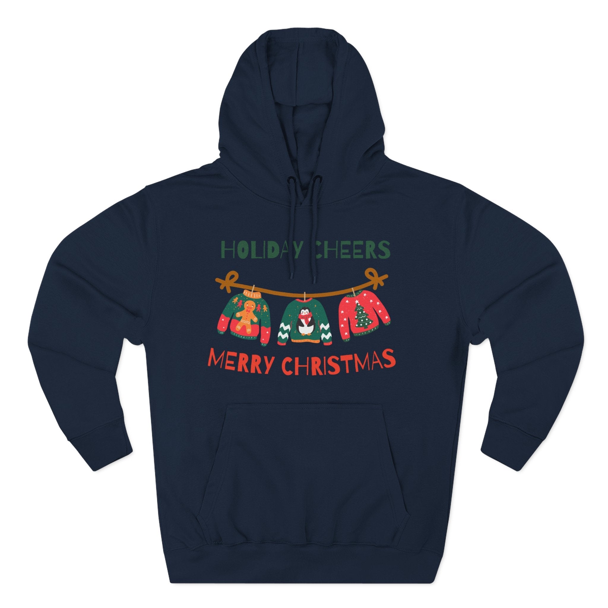 Christmas Holiday Cheers Hoodie - Merry Christmas Ugly Sweater Ornament Design