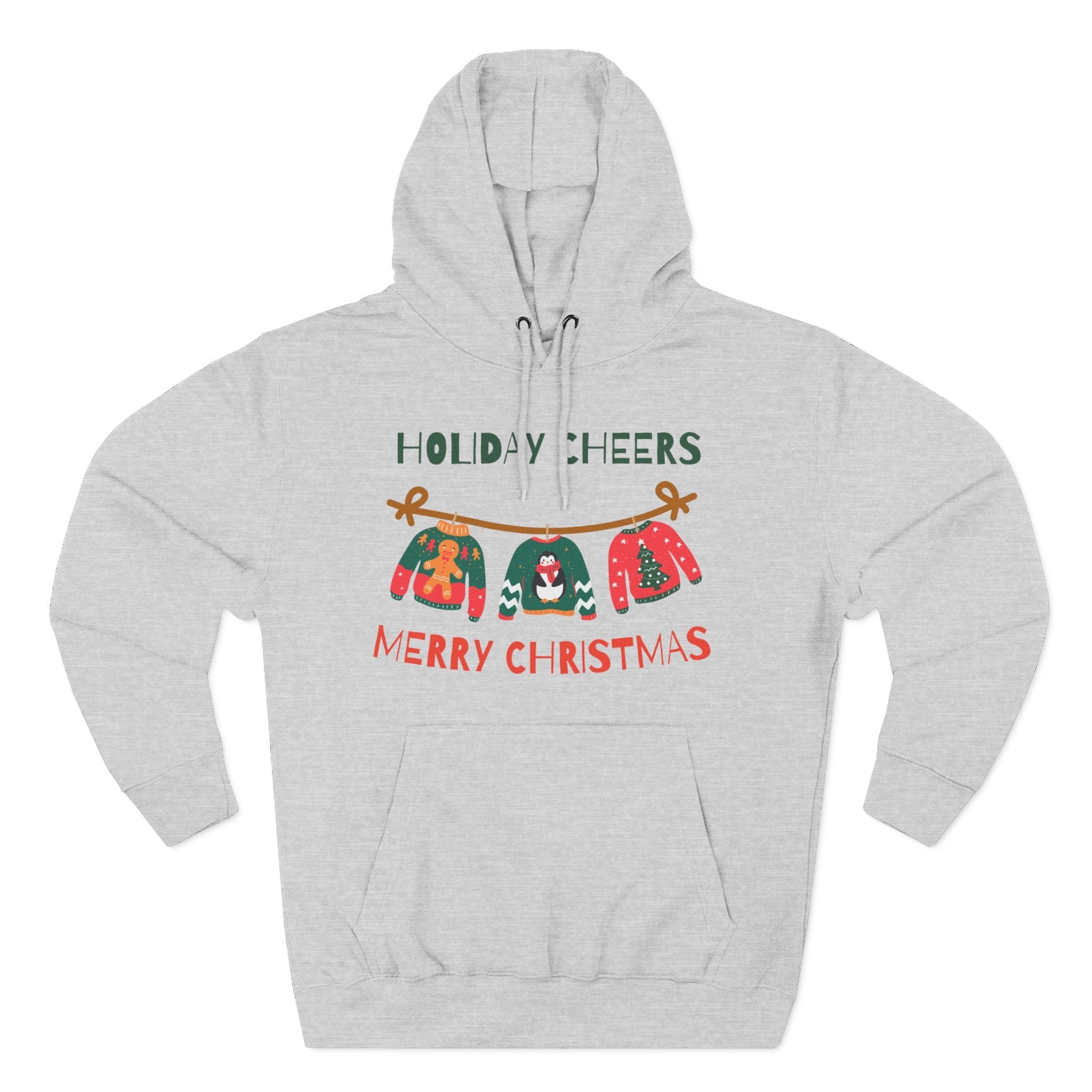 Christmas Holiday Cheers Hoodie - Merry Christmas Ugly Sweater Ornament Design
