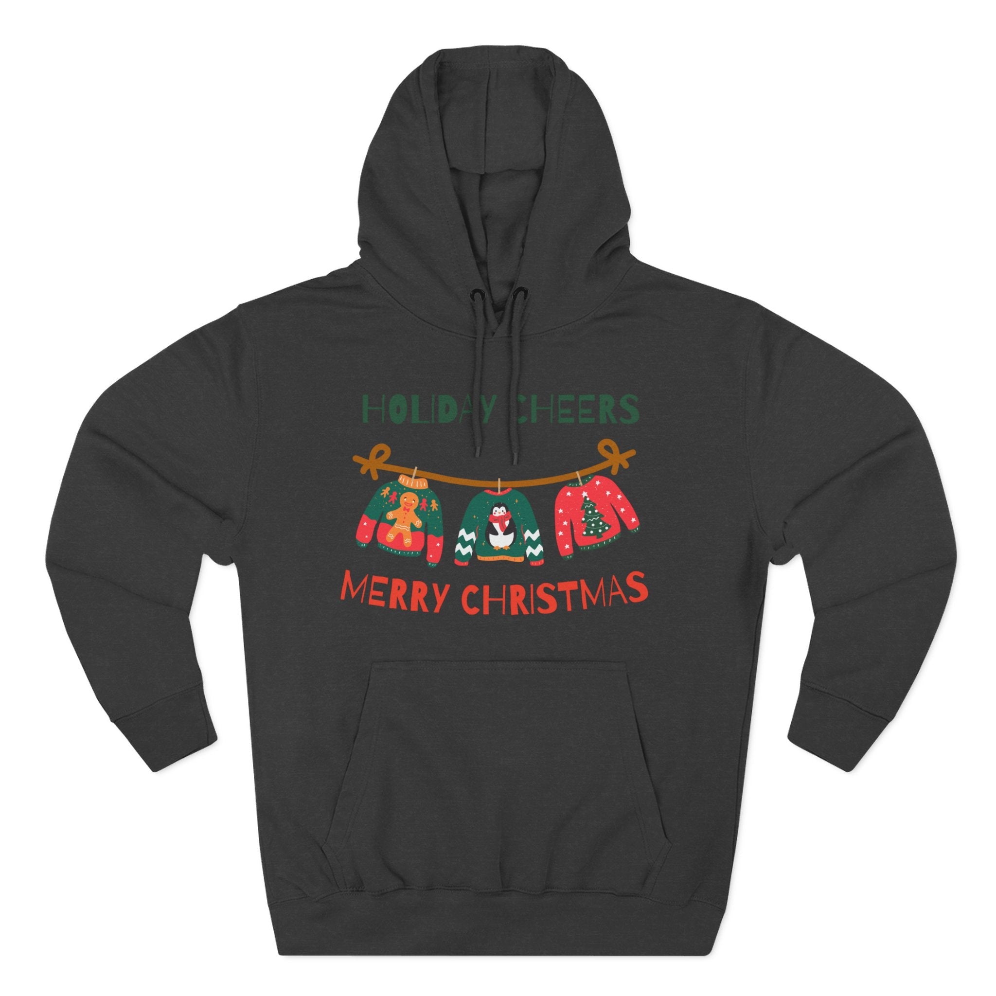 Christmas Holiday Cheers Hoodie - Merry Christmas Ugly Sweater Ornament Design