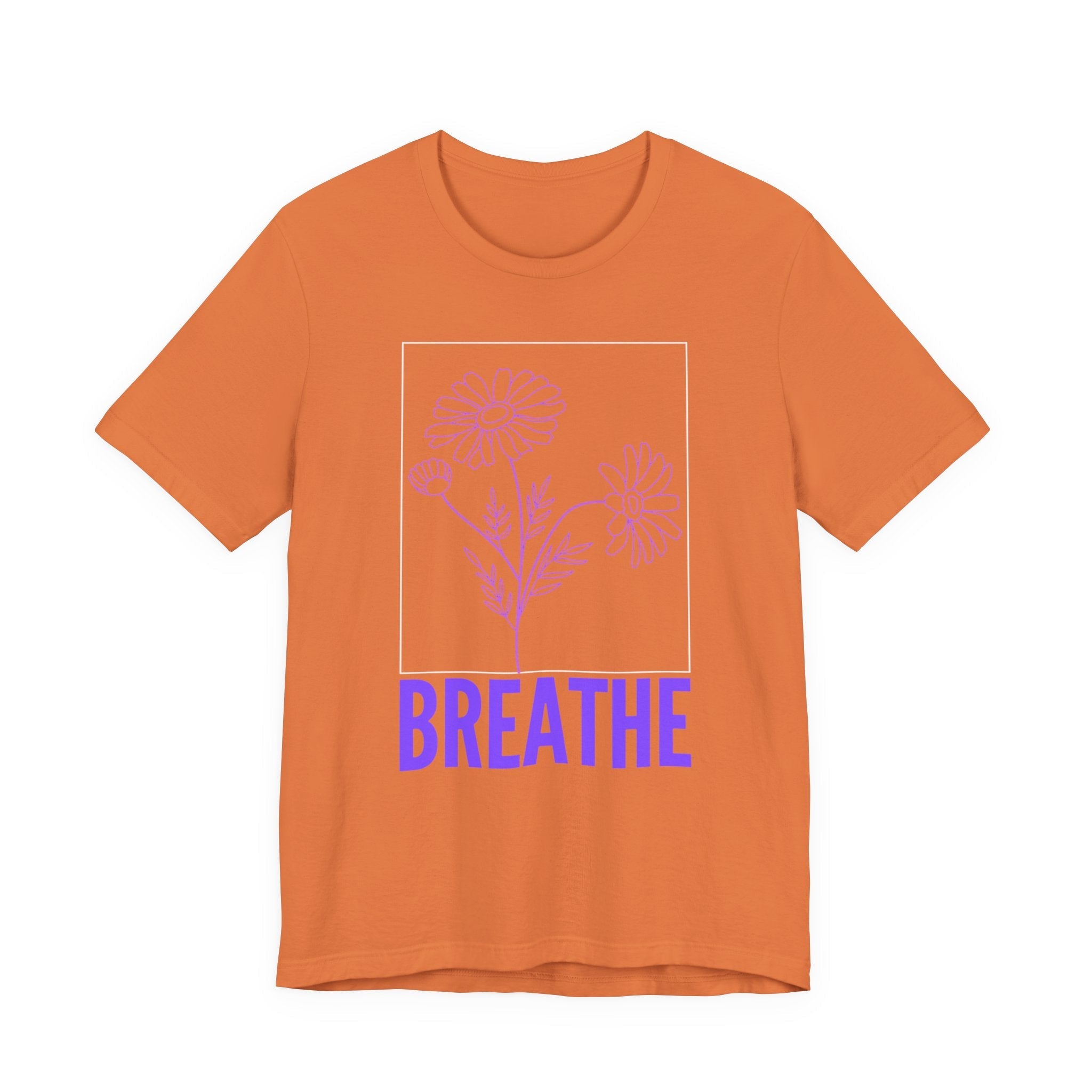 Breathe Floral Tee — Lavender Daisy Relaxation Shirt