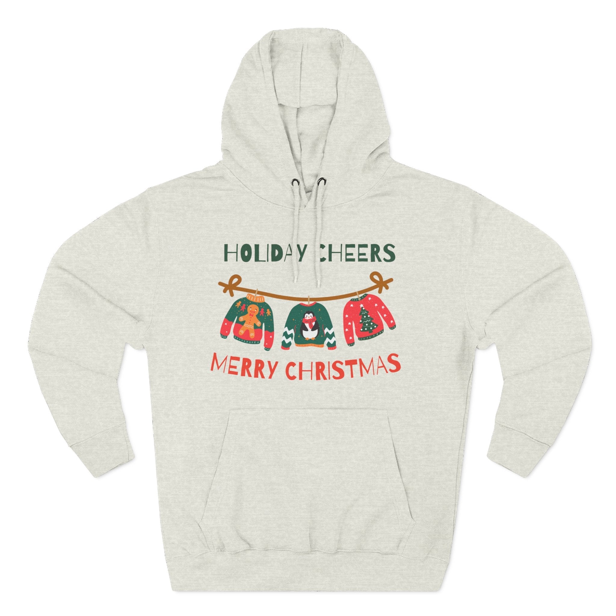 Christmas Holiday Cheers Hoodie - Merry Christmas Ugly Sweater Ornament Design