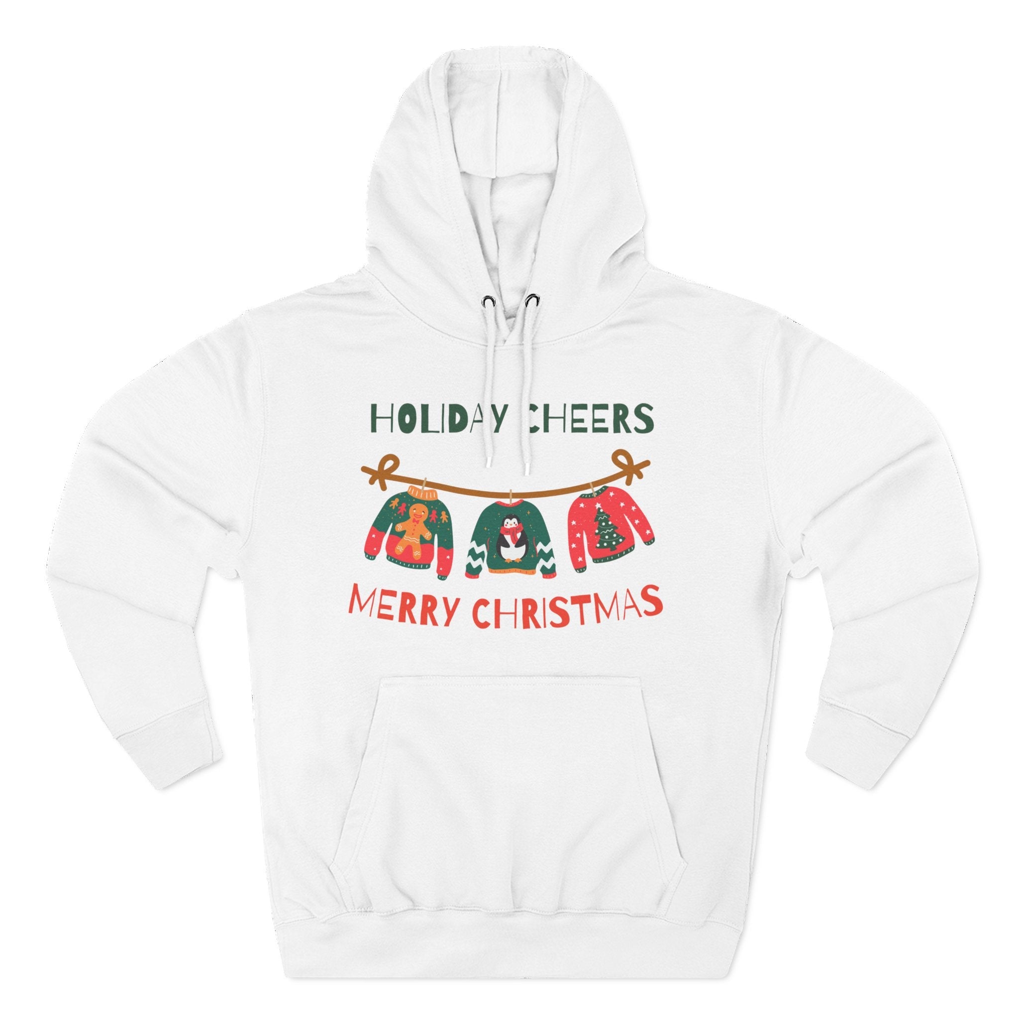 Christmas Holiday Cheers Hoodie - Merry Christmas Ugly Sweater Ornament Design