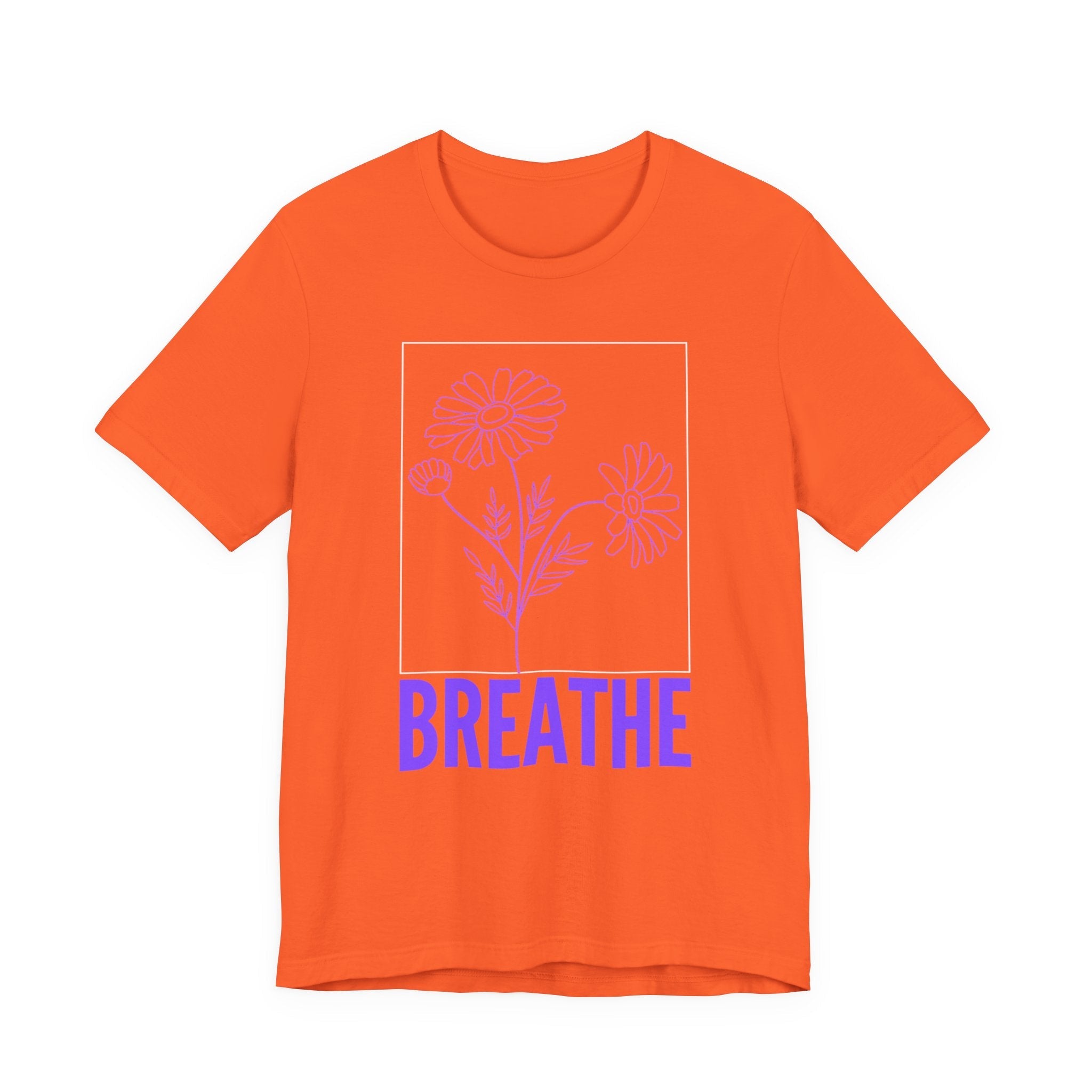 Breathe Floral Tee — Lavender Daisy Relaxation Shirt