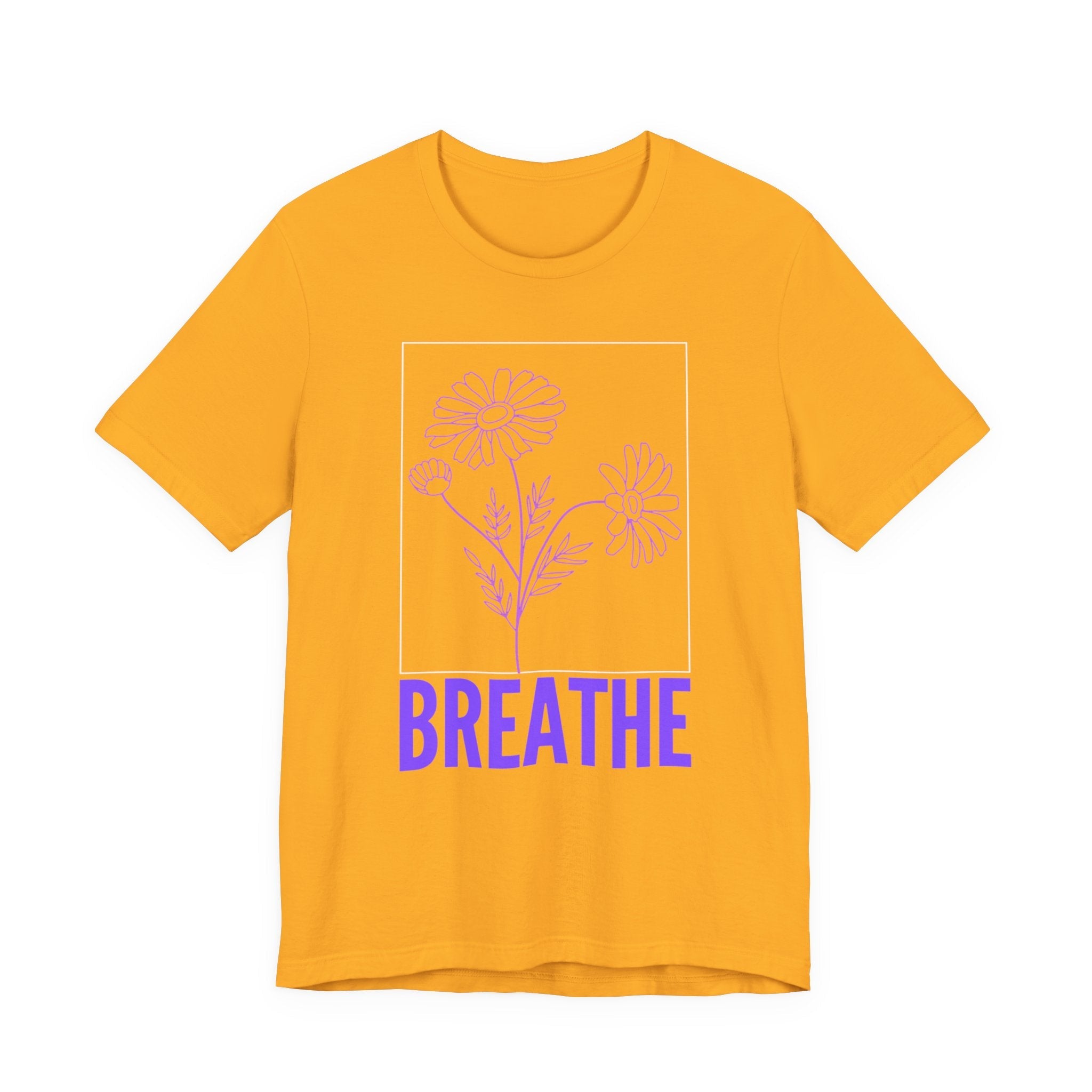 Breathe Floral Tee — Lavender Daisy Relaxation Shirt