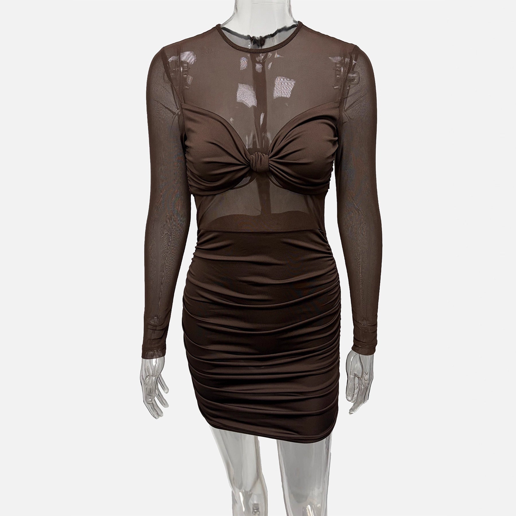 New Patchwork Tube Top Mini Party Dress