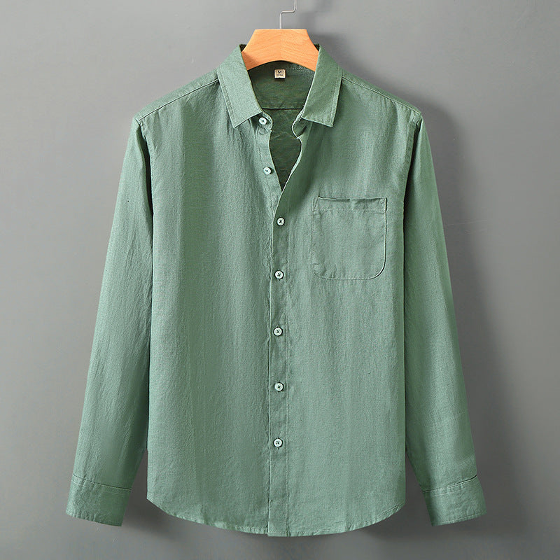 Linen Long Sleeve Loose Sun Protection Linen Shirt