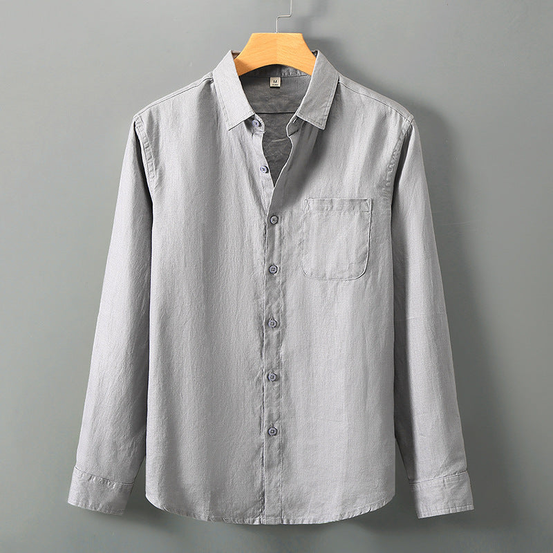 Linen Long Sleeve Loose Sun Protection Linen Shirt